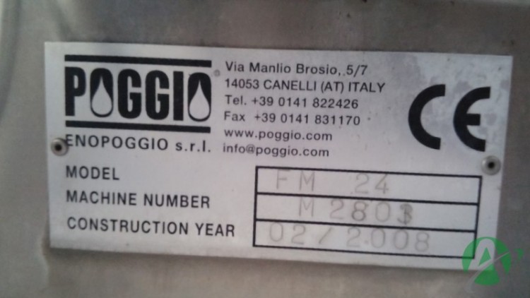 Imagen de Enjuagadora de botellas Poggio FM24